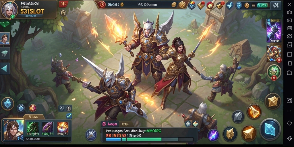 Screenshot gameplay <strong>531SLOT</strong> dengan aksi seru di dunia MMORPG.
