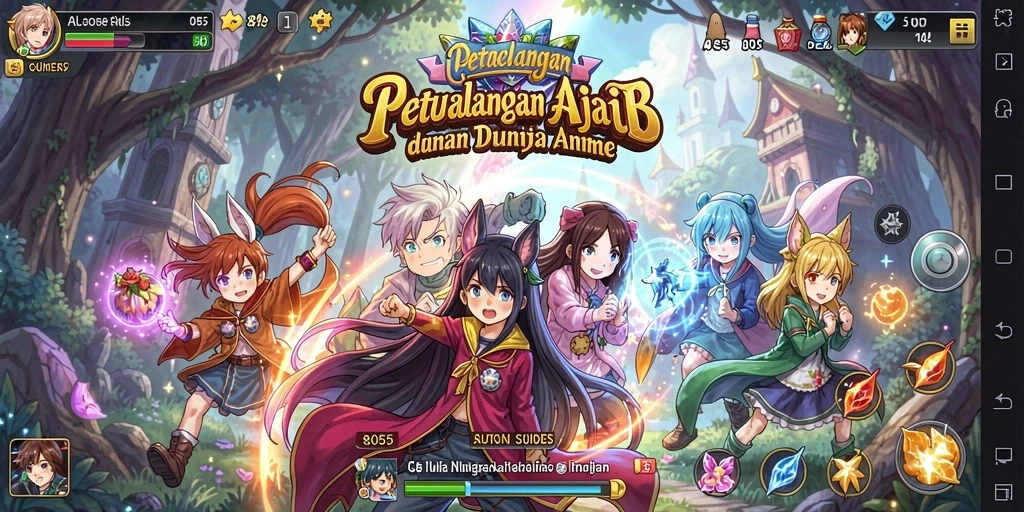 Tampilan gameplay yang menakjubkan dan karakter penuh warna.