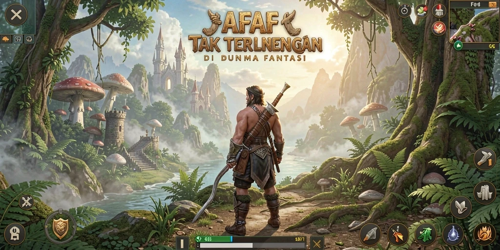 Tangkapan layar AFAF menunjukkan aksi mendebarkan dalam petualangan penuh warna.