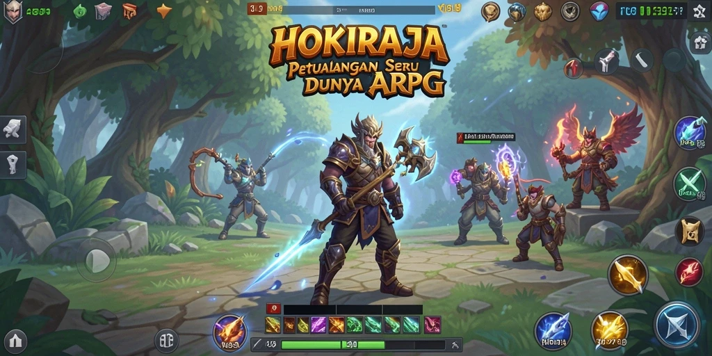 Tampilan gameplay HOKIRAJA yang mendebarkan dan penuh aksi.