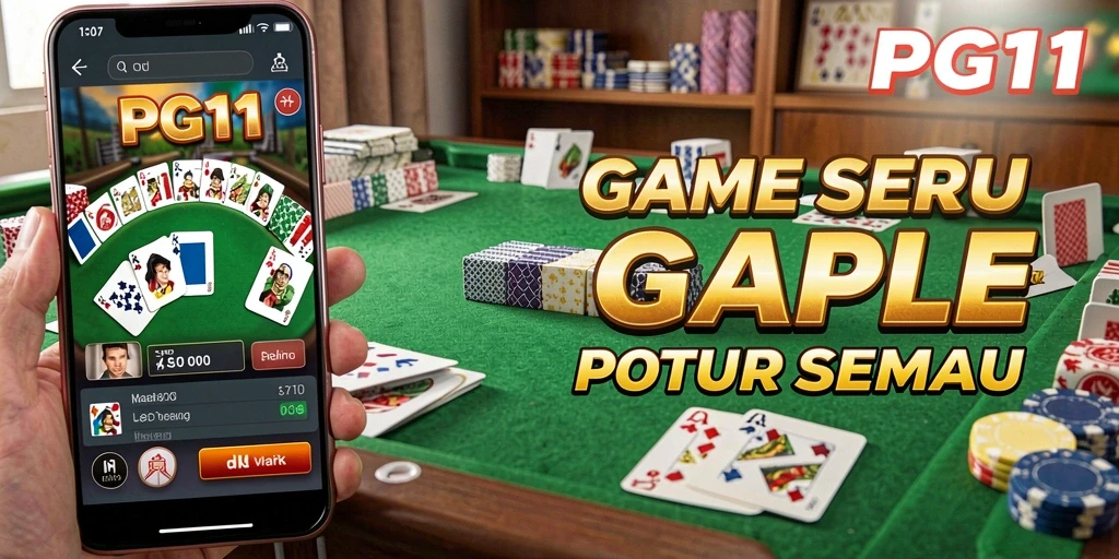 Tampilan screenshot gameplay Gaple yang seru dan menarik.